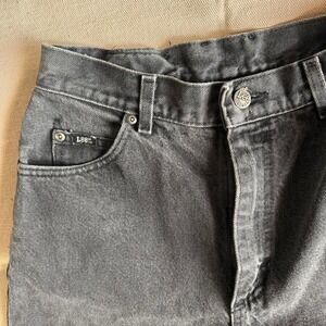Vintage USA made lee black denim jeans